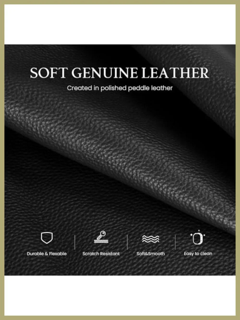 Genuine Leather Satchel Tote, Triple Pocket Top-Handle Crossbody Shoulder Bag